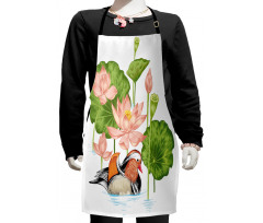 Mandarin in Pond Kids Apron