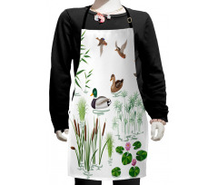 Lake Animals Plants Kids Apron