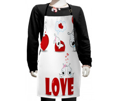 Puppy His Hers Kids Apron