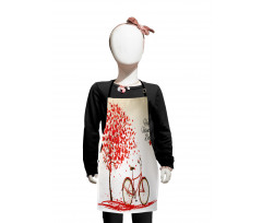 Heart Tree Bike Kids Apron