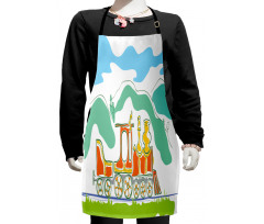 Small Old Train Kids Apron