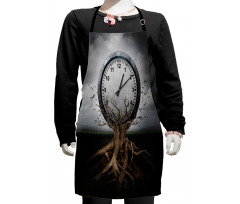 Clock Surrealist Kids Apron