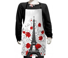 Romantic Paris Art Kids Apron