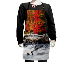 Fall Forest Driftwood Kids Apron