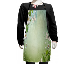 Flowers and Butterflies Kids Apron