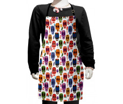 Scary Mask Kids Apron