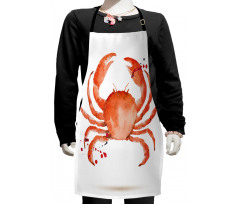 Sea Animals Theme Crabs Kids Apron