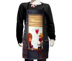 Love Romantic Couple Kids Apron