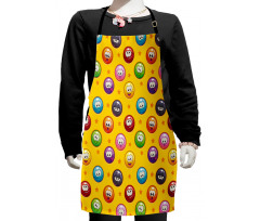 Grumpy Sad Mood Face Mood Kids Apron