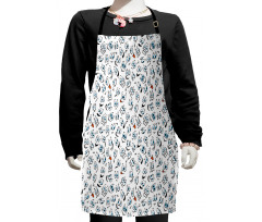 Sad Hot Happy Face Moods Kids Apron