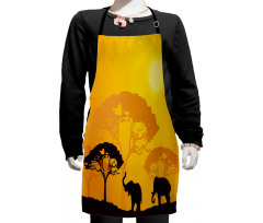 Abstract Wildlife Kids Apron