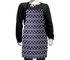 Zig Zag Modern Pattern Kids Apron