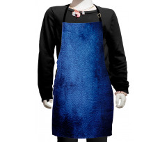 Dark Blue Contemporary Kids Apron