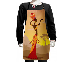 Desert Gulls Folkloric Kids Apron