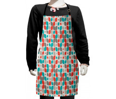 Retro Mosaic Motif Kids Apron