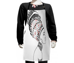 Exotic Safari Boho Folk Kids Apron