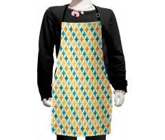 Abstract Circle Cube Kids Apron