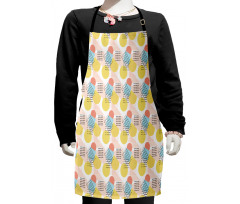 Unusual Trippy Lines Kids Apron