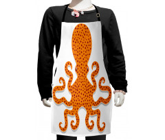 Octopus Marine Mosters Kids Apron