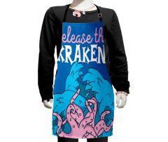 Kraken Motivation Words Kids Apron