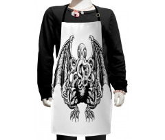 Cosmic Evil Monster Kids Apron