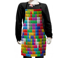 Colorful Blocks Art Kids Apron