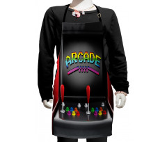 Arcade Retro Fun Kids Apron