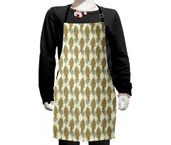 Boho Culture Leaf Kids Apron