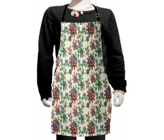 Colorful Flowers Kids Apron