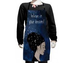 Dreamy Girl Words Kids Apron