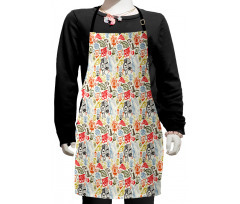 Abstract Colorful Image Kids Apron