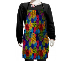 Geometric Sketchy Forms Kids Apron