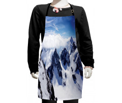 Mountain Peak Scenery Kids Apron