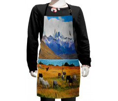 Farm Horse in Mountain Kids Apron