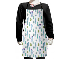 Botanic Desert Flowers Kids Apron