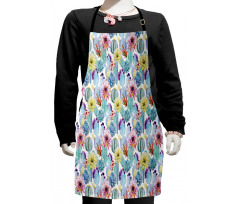 Desert Sand Wild Flowers Kids Apron