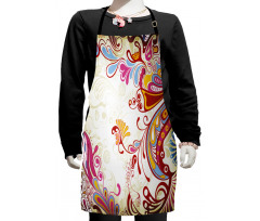 Flower Bouquet Paisley Kids Apron