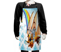 Noah's Ark in Clouds Kids Apron