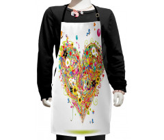 Watercolor Love Kids Apron