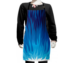 Abstract Gas Flame Fire Kids Apron