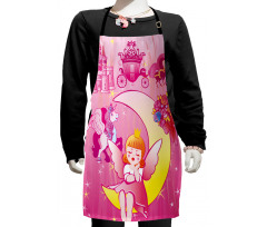 Moon Unicorn Castle Kids Apron