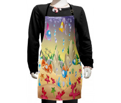 Kids Cartoon Funny Kids Apron