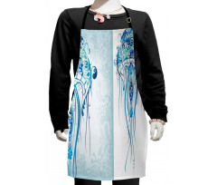 Ocean Jellyfish Paisley Kids Apron