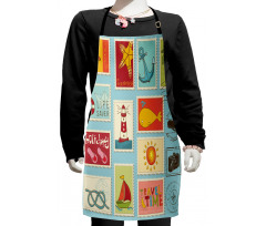 Nautical Theme Anchor Kids Apron