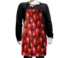 Strawberries Ripe Fruits Kids Apron