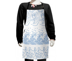 Japanese Kanagawa Wave Kids Apron