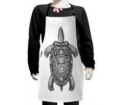 Tribal Art on Tortoise Kids Apron