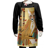 Fluffy Fox in the Forest Kids Apron