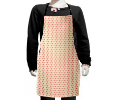 Hearts in Soft Colors Kids Apron