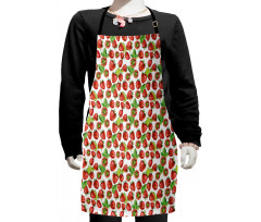 Watercolored Fruits Kids Apron